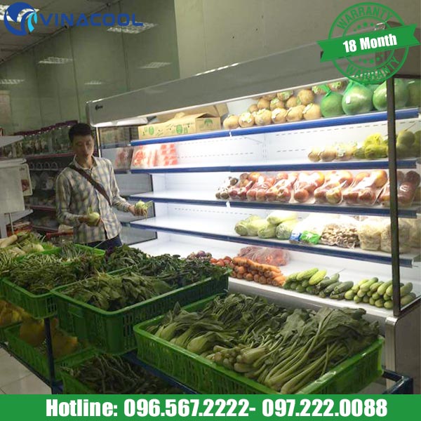 tủ bảo quản trái cây trong siêu thị SLG