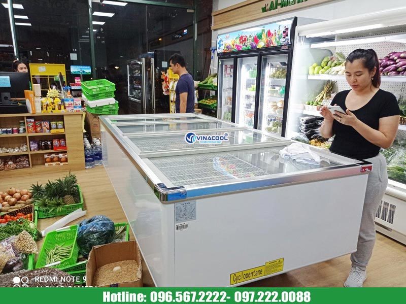 tủ đông siêu thị 2m6